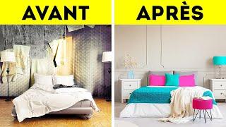 IDÉES DE RÉNOVATION BON MARCHÉ POUR UNE CHAMBRE || ASTUCES POUR DÉCORER ET ORGANISER