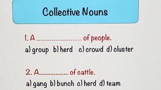 30 Collective Nouns | English Grammar Practice