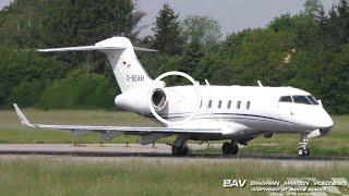 Bombardier Challenger 300 - DAS Private Jets D-BEAM - takeoff at Memmingen Airport