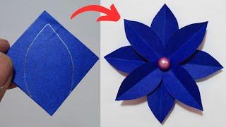 How To Make Paper Flower  Craft | Flower Making With Paper | Easy Paper Flower Making Idea