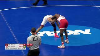 Tariq Wilson vs Sebastian Rivera: 2021 NCAA 141 3rd Place