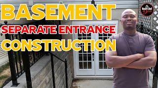 How to build basement separate entrance construction in Ontario Canada