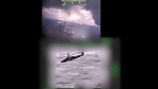 REAL LIFE KA-52 COMBAT RARE FOOTAGE STINGER ATTACK WARNING