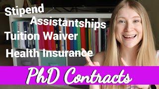 Components of PhD Offers / Contracts | Stipend, Assistantships, Health Insurance // Social Science