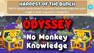 BTD6 Odyssey | No Monkey Knowledge Guide | Hard Mode Tutorial | Hardest of the Bunch