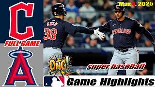 Los Angeles Angels Vs. Cleveland Guardians FULL Highlights | MLB Training Spring 2025