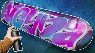 How to paint a Graffiti Skateboard Deck