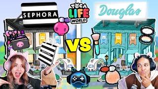 DOUGLAS vs SEPHORA in TOCA BOCA BAUEN! Build Battle KATJA vs ALLY