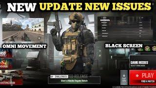 Warzone Mobile new Season 1 update and issues | Black Screen | Omni movement