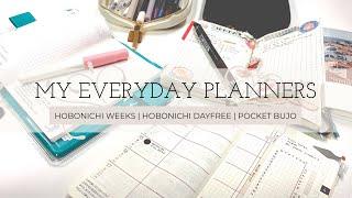 My Everyday Planners | Hobonichi Weeks Hobonichi Dayfree Moleskine Pocket BuJo | paperjoyph