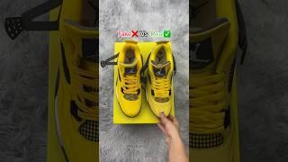 Real Vs Fake Lightning ️ Jordan 4 #sneakerhead #sneakers #viral