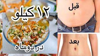 آموزش سالاد معجزه برنده جایزه رژیم لاغری استرالیا ۱۲ کیلو در دوماه بدون لاغری صورت و چوروک پوست