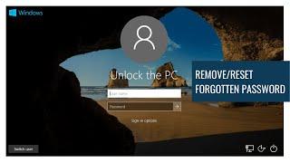 Unlock your computer without password, Remove/Reset password without restoring Windows 7, 8 and 10