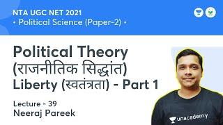 Political Theory  Liberty (स्वतंत्रता) - Part 1 | PS | NTA UGC NET JRF 2021 |Neeraj Pareek