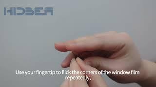 How to peel off the protective backing of the window film-One way Window Film