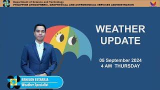 Public Weather Forecast issued at 4AM | September 05, 2024 - Thursday