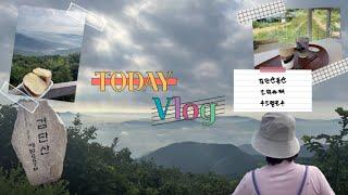 일상VLOG.검단산등산.검단산포토존.고덕카페 우드멜로우 루프탑베이커리카페