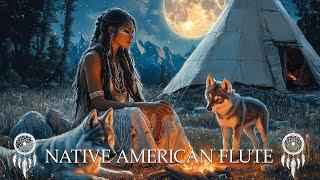 Moonlit Rhythms - Calm Spirit Melodies - Native American Flute Music for Deep Sleep, Meditation