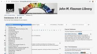 How to: Search Using Databases A-Z