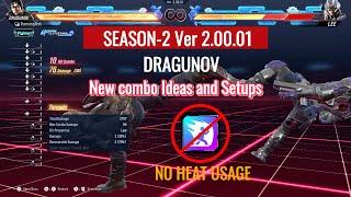 Tekken 8 SEASON 2 - DRAGUNOV COMBO AND SETUP IDEAS NO HEAT ENGAGER/DASH