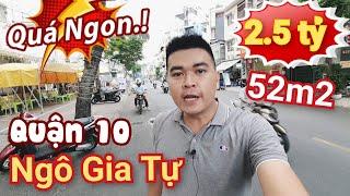 2.5 tỷ, Bán căn hộ 52m2 trung tâm Quận 10, tiện ích xung quanh đầy đủ.