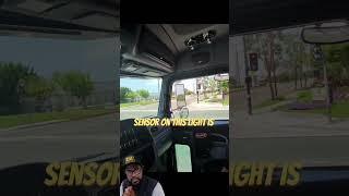 Getting impatient in a Peterbilt 389