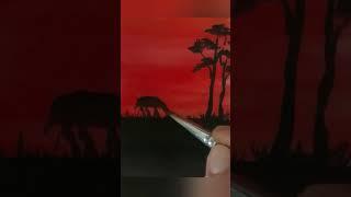 Silhouette painting | Artist Swapna Salim