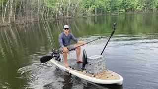 Custom Bass Fishing SUP | Grey Duck All Day Hybrid Paddle Board