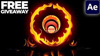 Fire Abstract Morphing  Logo Opener - After Effects Template