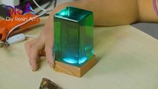 Easy & Beautiful! DIY Epoxy Resin Lamp for Beginners | Diy Resin Art