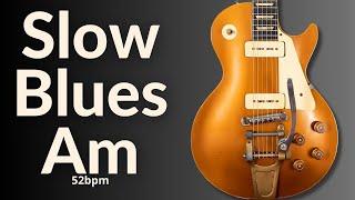 Emotional Slow Blues Guitar Backing Track in A Minor (Am7)