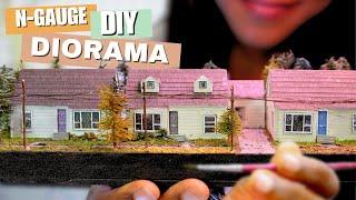 BUILDING A MINIATURE TOWN IN N-GAUGE {HOUSES!!}