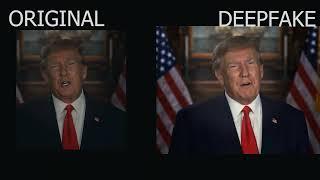 Donald Trump, 4K Original/(Deep)Fake Example