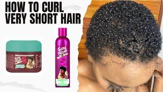 How to curl short hair using Easy Waves curl relaxer | texturizer| S Curl