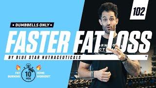 10 Minute Fat Burning Athletic Workout (DUMBBELLS ONLY) | Faster Fat Loss™