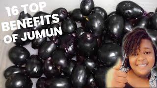 Top 16 Benefits of Eating Jamun Fruit | Nutritional Benefits of Black Plum | Java Plum Benefits