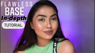 FLAWLESS BASE MAKEUP TUTORIAL IN DEPTH FOR BEGINNERS | ACNE COVERAGE MAKEUP TUTORIAL |