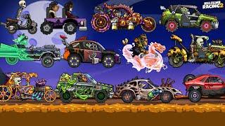 ALL HALLOWEEN PAINTS and LOOKS UNLOCKED - Hill Climb Racing 2 GamePlay Walkthrough