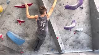 Climbing v5 at vital climbing gym