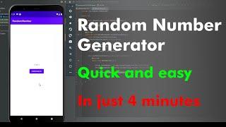 How To Make Random Number Generator - Android Studio