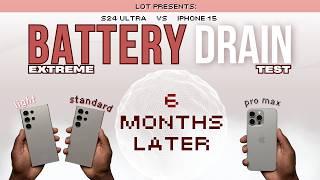 Samsung S24 Ultra (Light) vs S24 Ultra (Standard) vs iPhone 15 Pro Max EXTREME Battery Drain Test