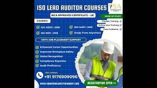 ISO Lead Auditor Course in Chennai - Industrial Safety Academy