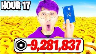 Spending $100,000 in Roblox in 24 HOURS! (SHOPPING CART SIMULATOR, BLADE BALL & MORE!)