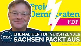 FDP: „Endzeitstimmung“ | Nach verheerenden Wahlen - Ehemaliger FDP-Vorsitzender Sachsen packt aus