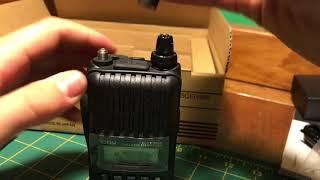 Unboxing the Icom IC-T70A Dual band Handheld Transeiver