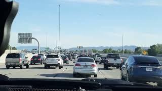 From the archives: 30 May 2023 - Heavy Salt Lake traffic with ESPN 700 on the radio.