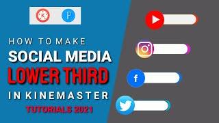 How to make lower third animated | social media lower third || in android | lower third for youtube