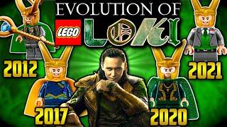 Evolution of Loki in LEGO (2012 - 2021) | All LEGO Marvel Loki Minifigures