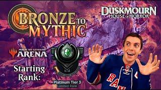  Bronze To Mythic: Episode 13 - Starting Rank: Platinum 3 - MTG Arena: Duskmourn: House Of Horror