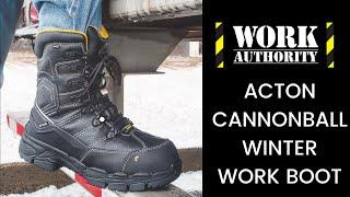 Acton Cannonball Men's 8" Composite Toe Winter Work Boots With Met Guard